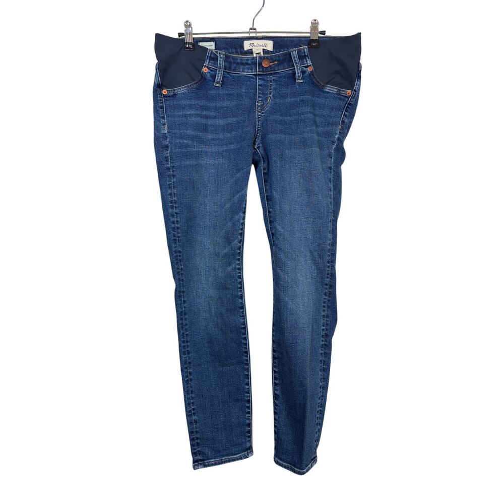 Madewell Maternity Side-Panel Skinny Jeans Womens 29 Blue Wendover Wash Tencel